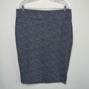 Premise Studio Salt & Pepper Pointelle Skirt: NWT